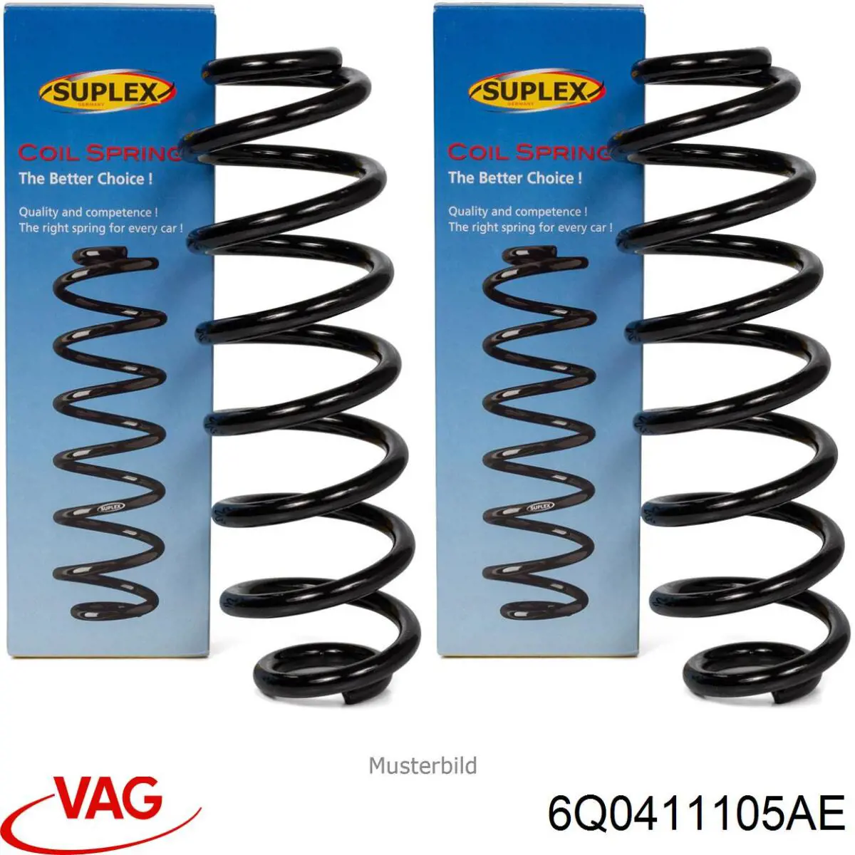Пружина передньої підвіски VAG 6Q0411105AE