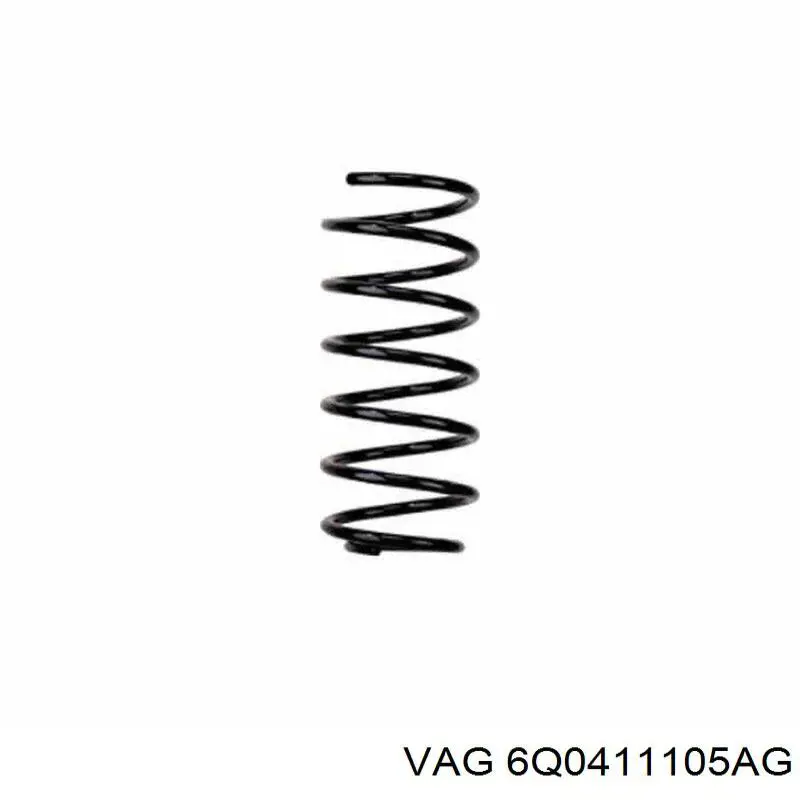 Пружина передня 6Q0411105AG VAG