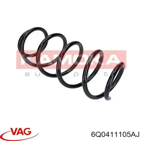 Пружина передня VAG 6Q0411105AJ ціна, від 29.47 USD