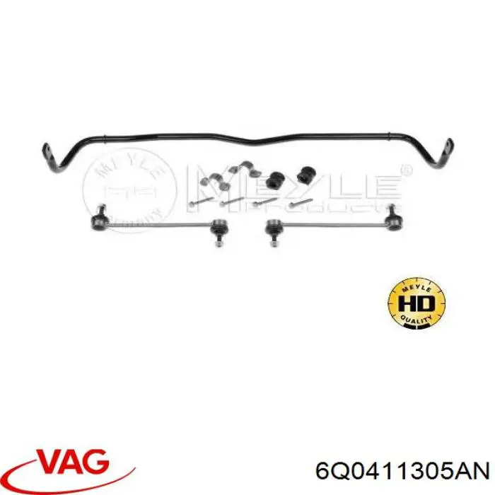 Стабілізатор передній стійкості VAG 6Q0411305AN ціна, від 13.80 USD