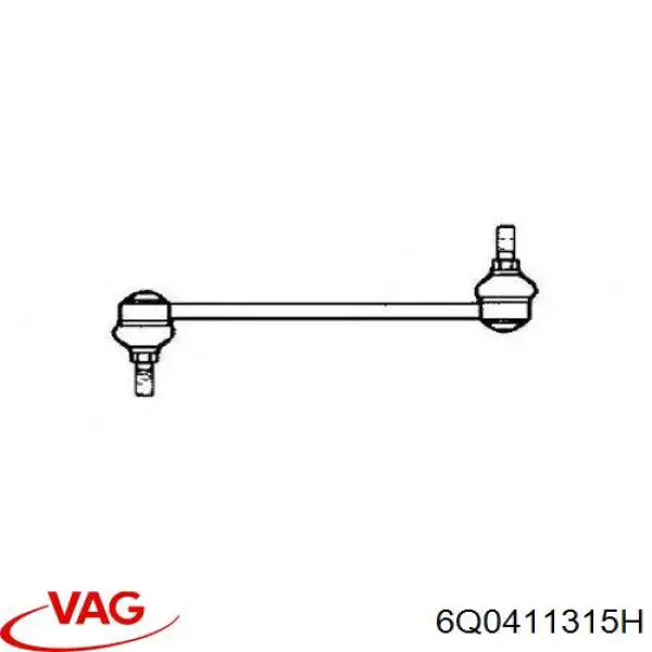 Амортизаційна стійка VAG 6Q0411315H ціна, від 9.55 USD