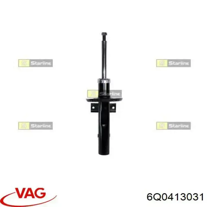Стойка амортизатора передняя VAG 6Q0413031 ціна, від 295.87 USD