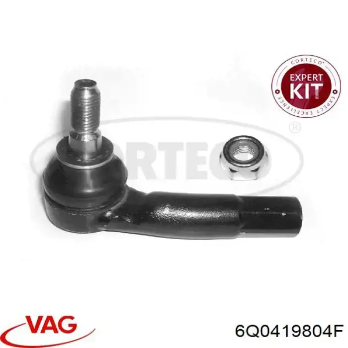 Тяга рульова в зборі, права 6Q0419804D VAG