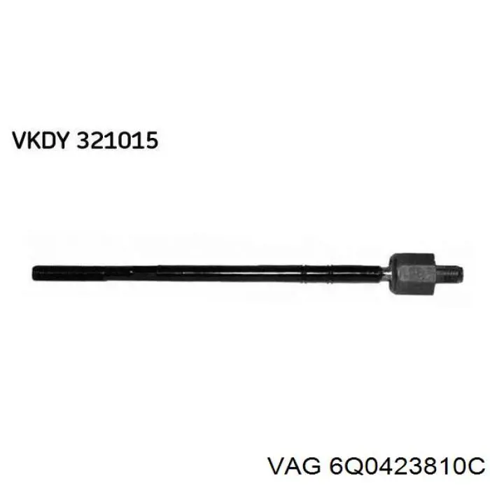 Тяга рульова в зборі, права 6Q0423810C VAG