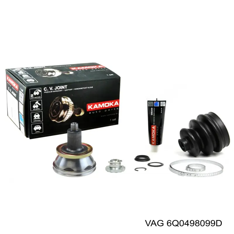 ШРУС зовнішній передній 6Q0498099D VAG