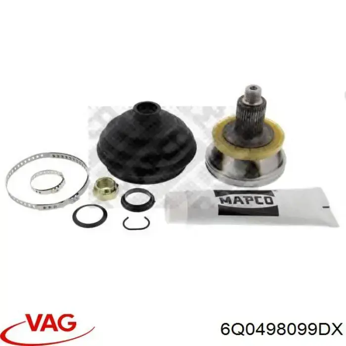 Купити 6Q0498099DX VAG Шарнір приводу зовнішній