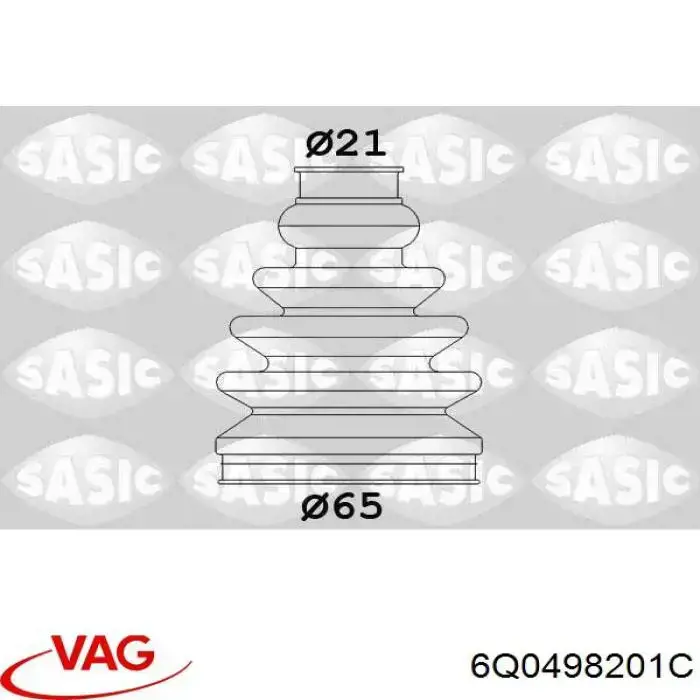Пильник ШРУСа внутрішній, передній піввісі VAG 6Q0498201C
