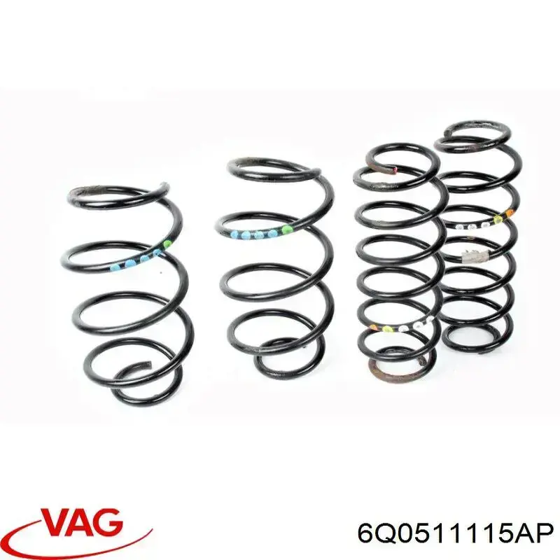 6Q0511115AP VAG Пружина підвіски задня