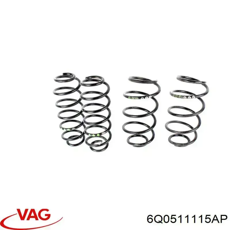 Пружина задня VAG 6Q0511115AP ціна, від 174.42 USD