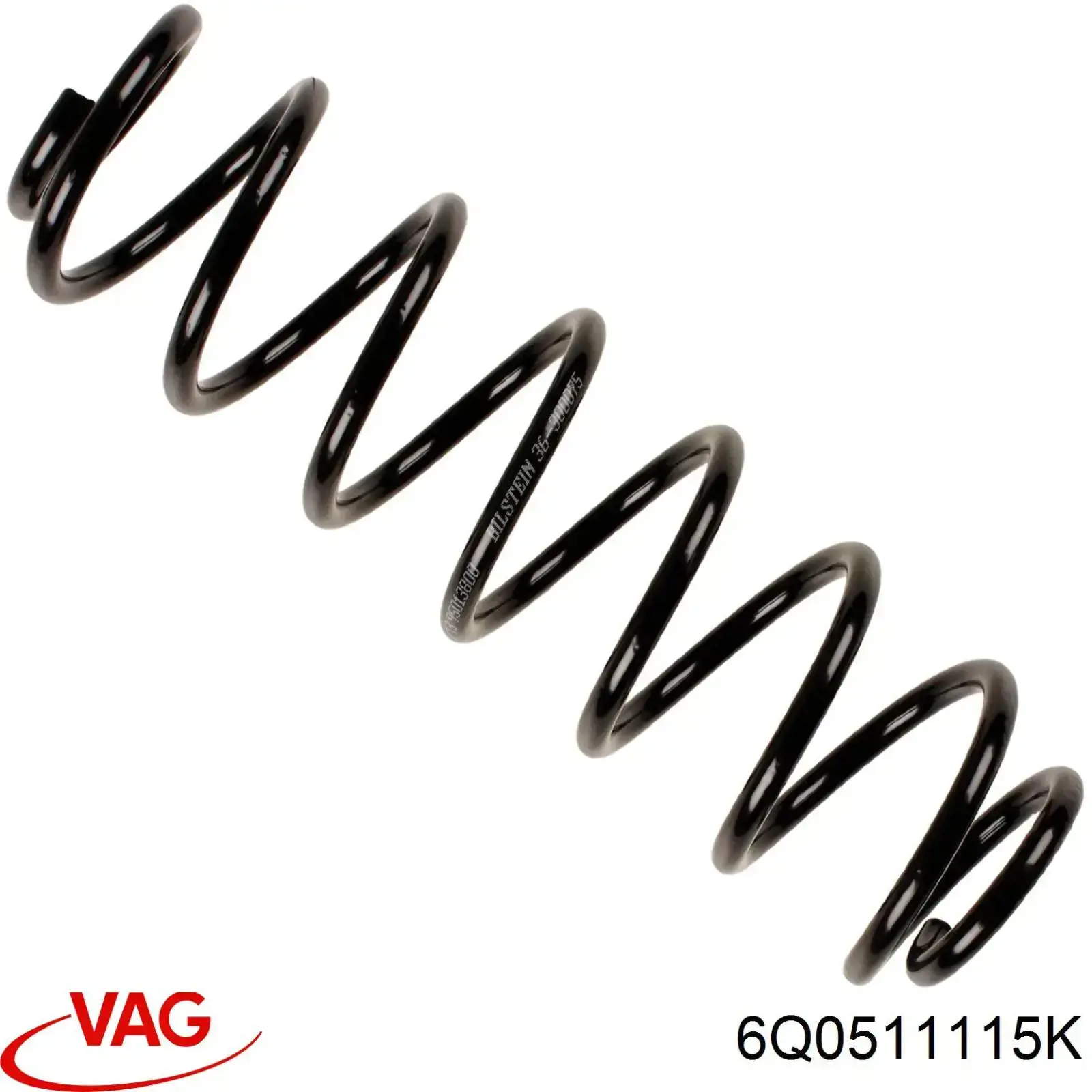 6Q0511115K VAG Пружина підвіски задня