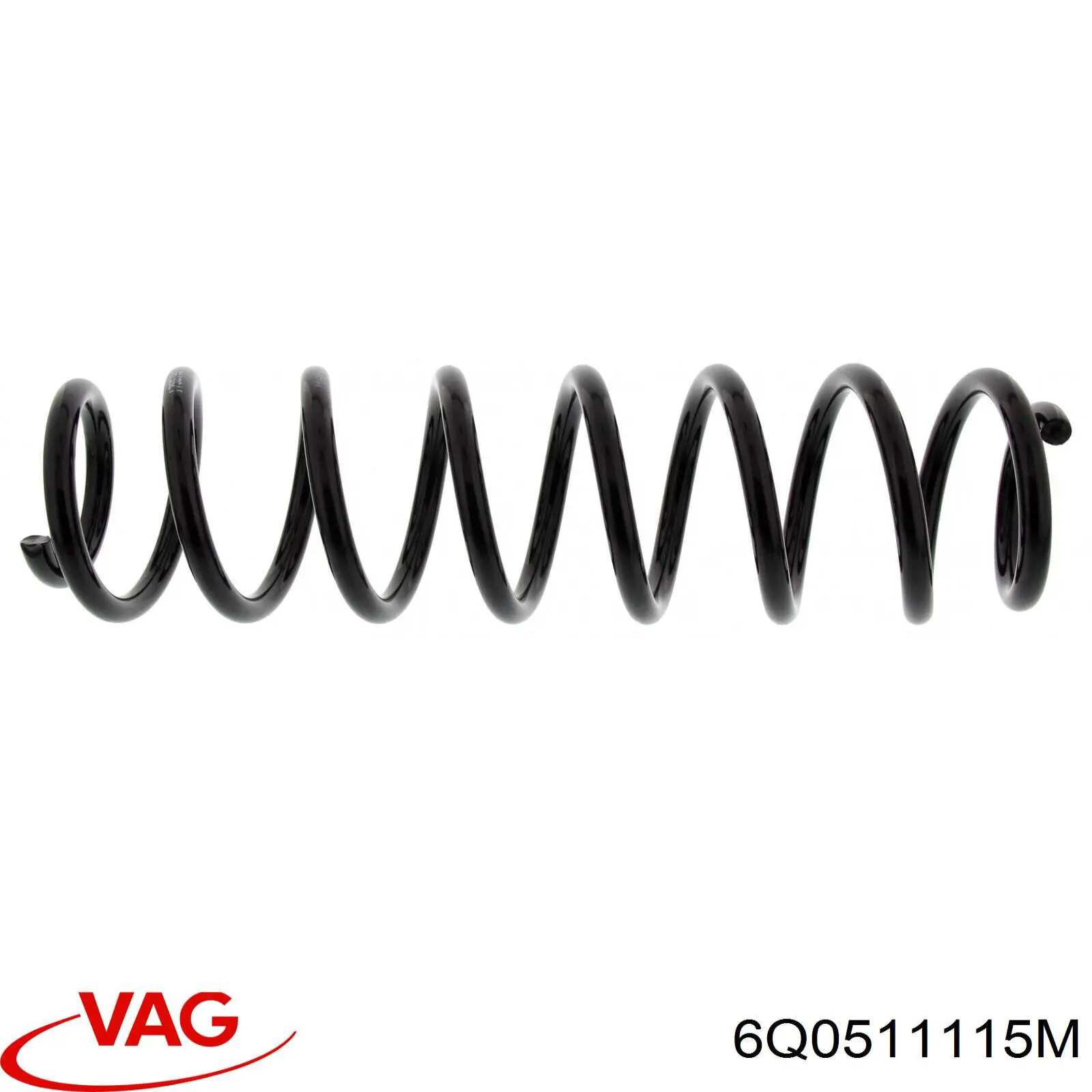 6Q0511115M VAG Пружина підвіски задня