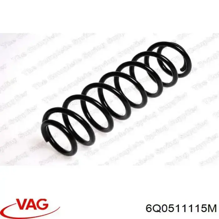 6Q0511115M VAG Пружина підвіски задня