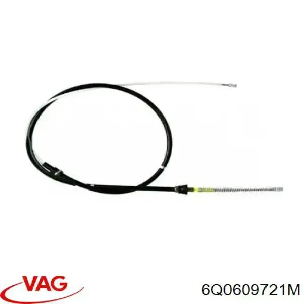 Трос ручного гальма задній, правий/лівий VAG 6Q0609721M ціна, від 7.18 USD