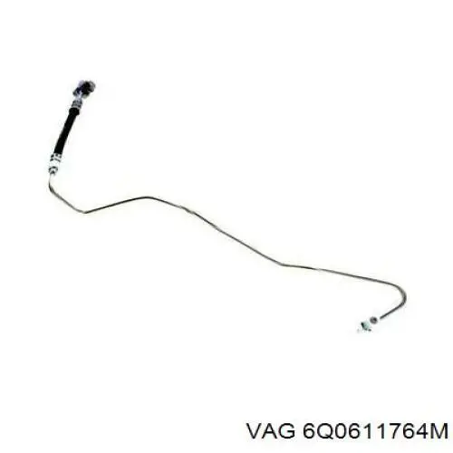 Купити 6Q0611764M VAG Шланг гальмівний задній, правий