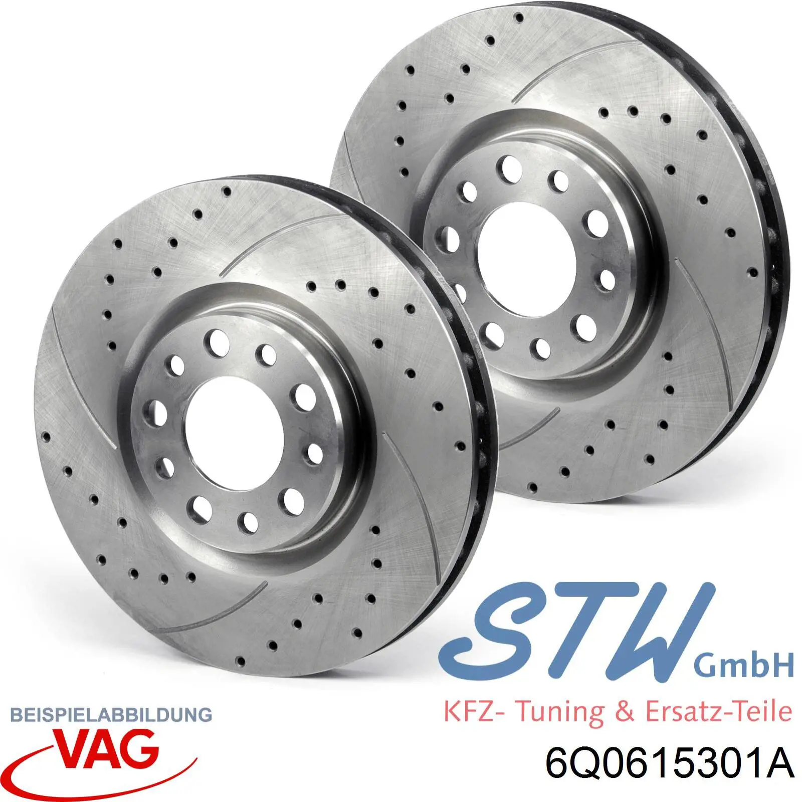 Гальмівні диски передні 6Q0615301A VAG
