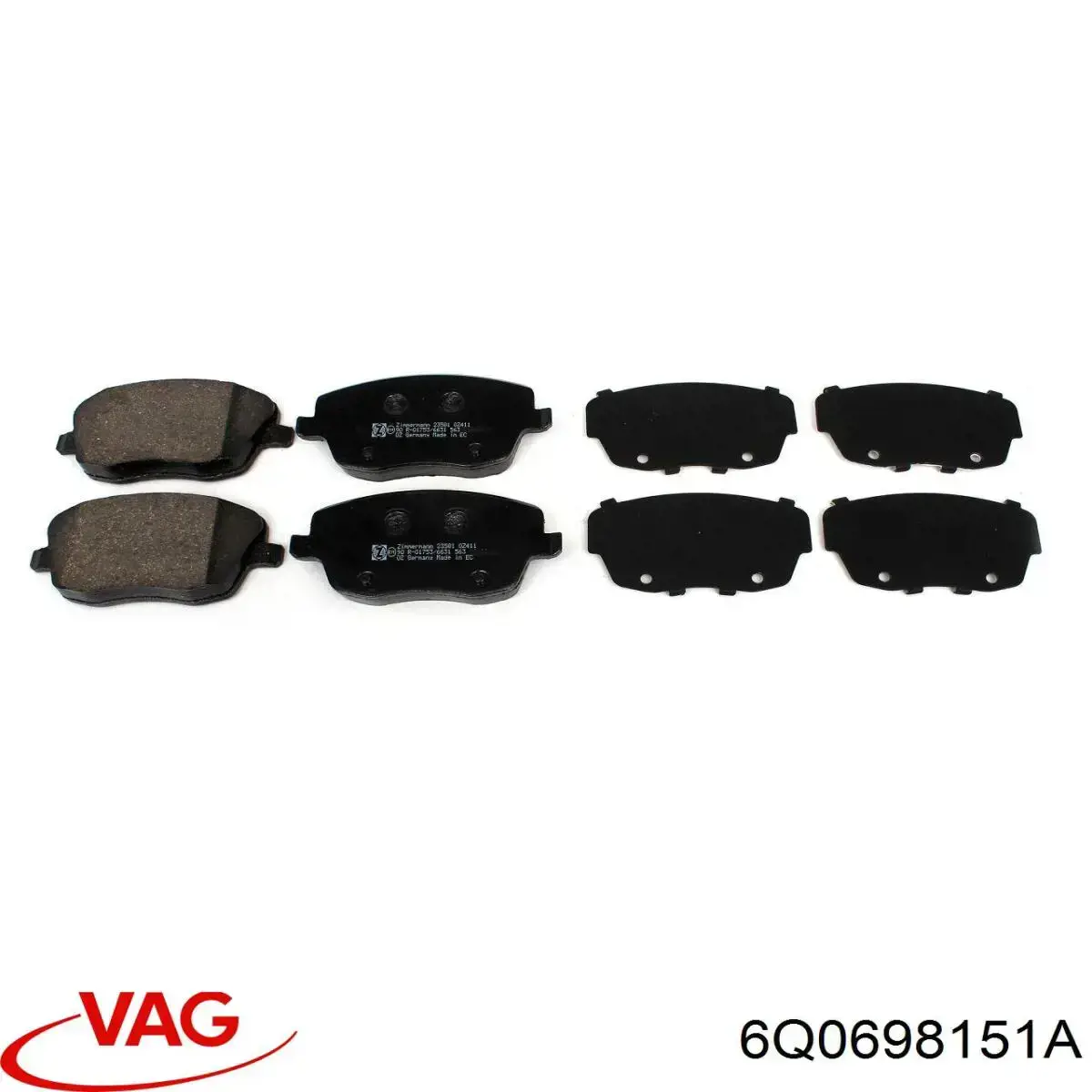 Гальмівні колодки VAG 6Q0698151A ціна, від 17.97 USD