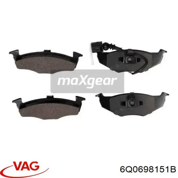 Купити 6Q0698151B VAG Колодки гальмівні передні, дискові