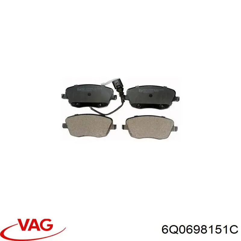 Тормозні колодки VAG 6Q0698151C