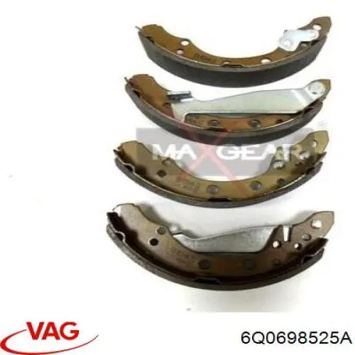 6Q0698525A VAG Колодки гальмівні задні, барабанні