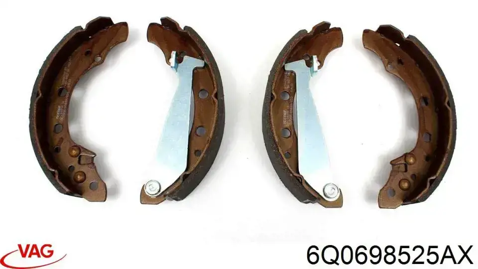 Купити 6Q0698525AX VAG Колодки гальмові задні, барабанні