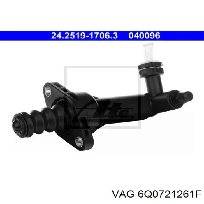 Робочий циліндр зчеплення 6Q0721261F VAG
