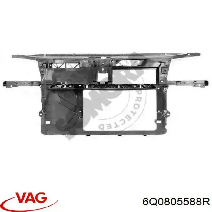 6Q0805588R VAG супорт радіатора в зборі/монтажна панель кріплення фар