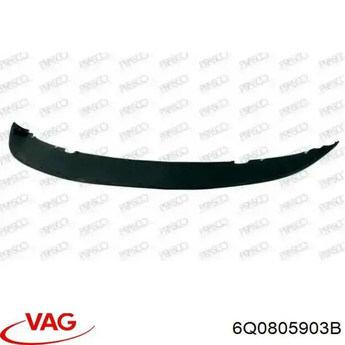 Купити 6Q0805903B VAG Нижня накладка на передній бампер