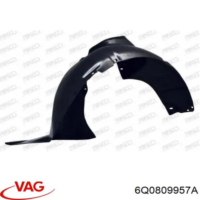Купити 6Q0809957B41 VAG Підкрилок передній лівий