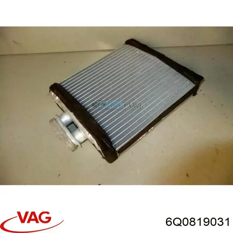 6Q0819031 VAG Радіатор опалювача салону