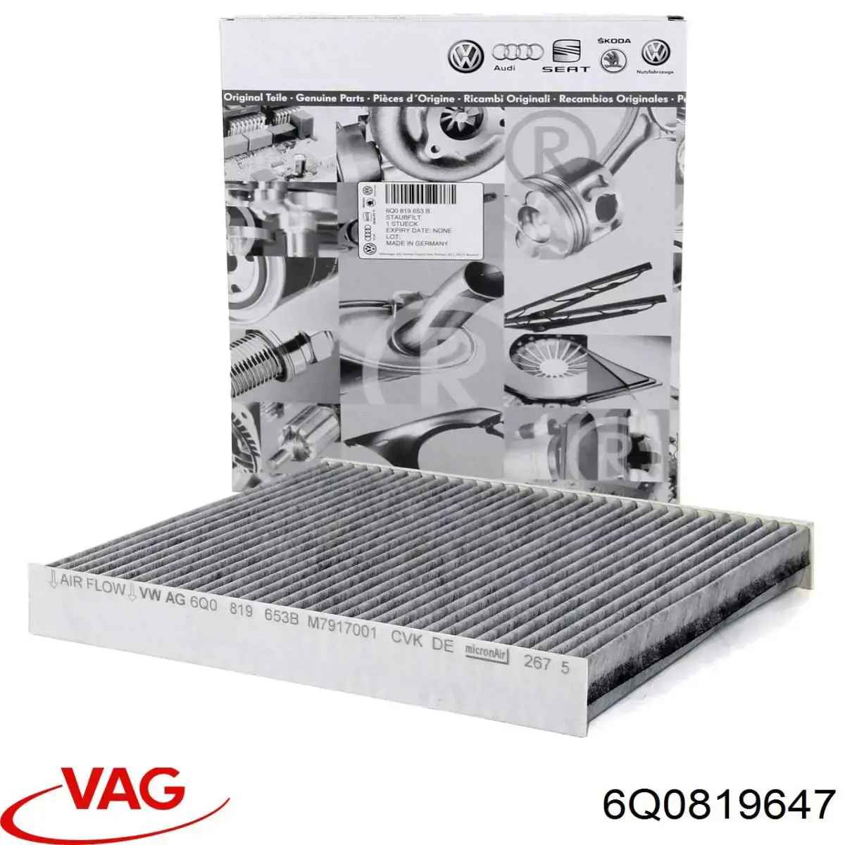 Рамка фільтра салону 6Q0819647 VAG