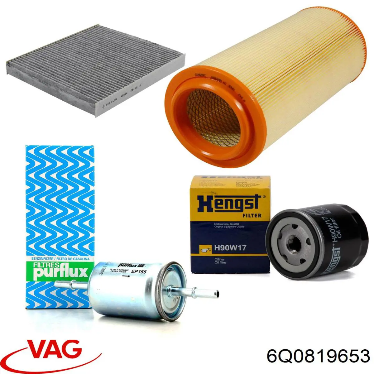 Купити 6Q0819653 VAG Фільтр салону вугільний