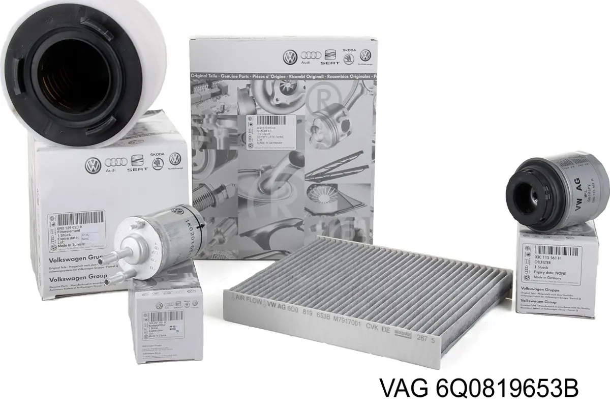 Фільтр повітряний обігрівача VAG 6Q0819653B ціна, від 12.67 USD