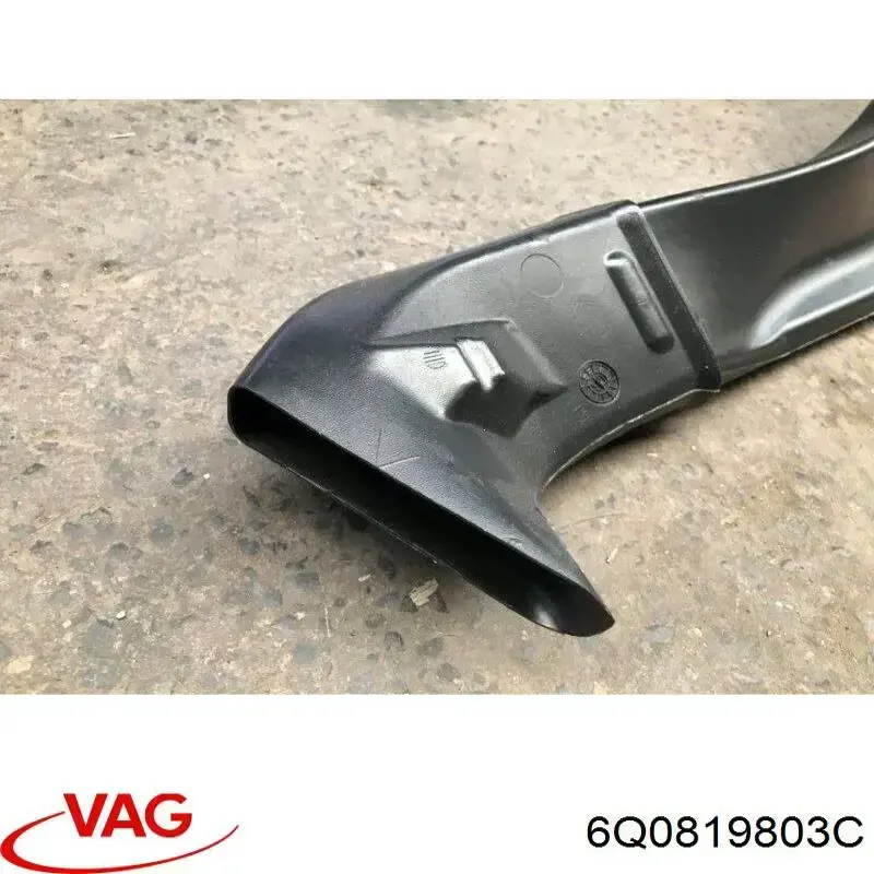 Повітропровід, розподільник повітря на консолі, центральний 6Q0819803C VAG