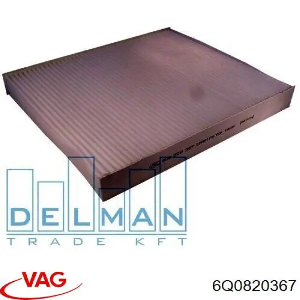Фільтр повітряний обігрівача VAG 6Q0820367 ціна, від 5.26 USD