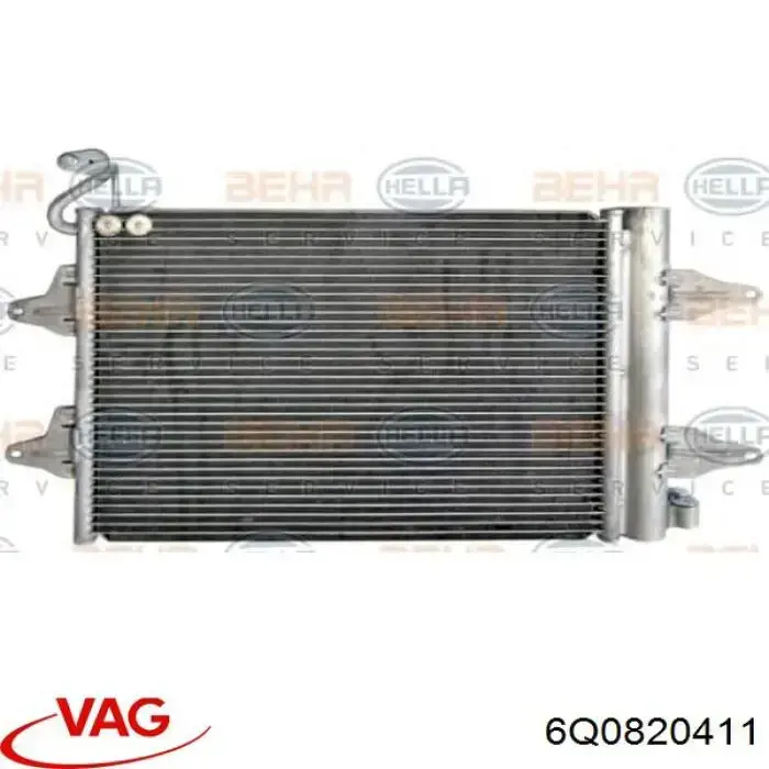 6Q0820411 VAG радіатор кондиціонера