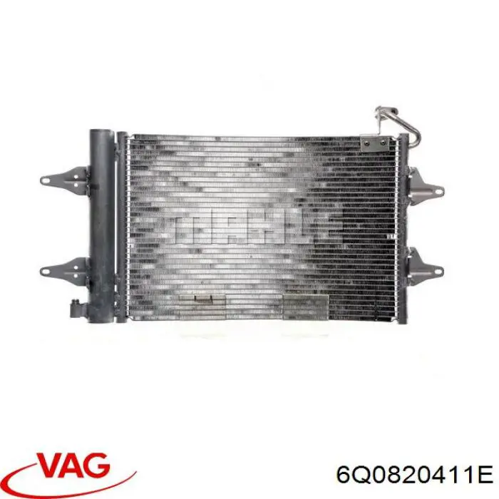 Радіатор охолодження кондиціонера VAG 6Q0820411E