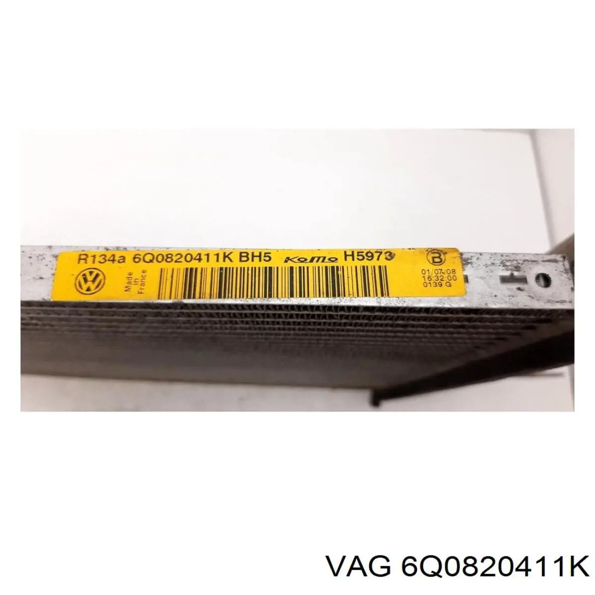 Радіатор кондиціонера 6Q0820411K VAG