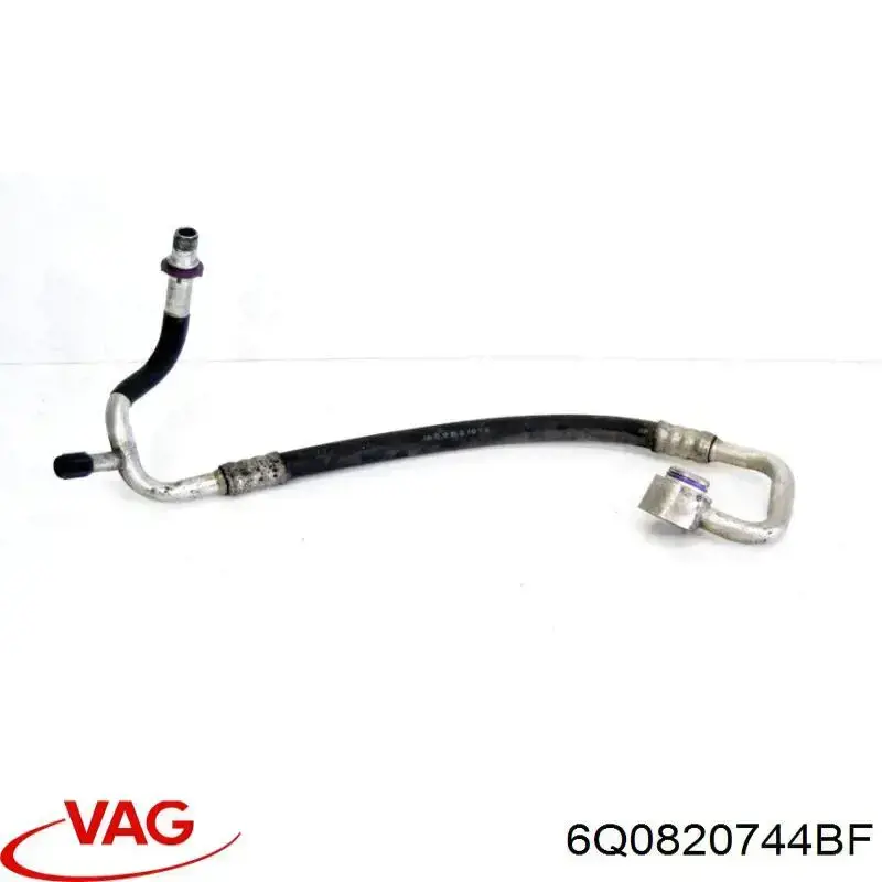 6Q0820744BF VAG Шланг кондиціонера, від випарника до компресора