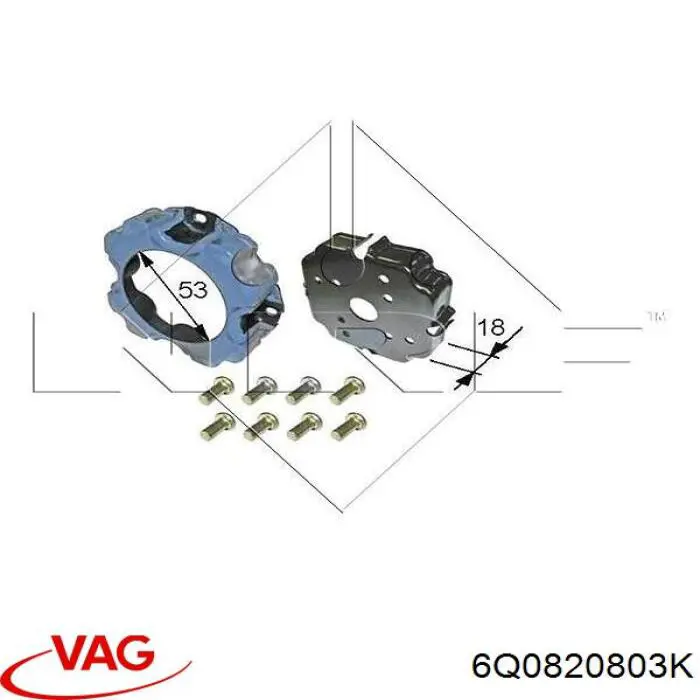 Компресор системи кондиціювання VAG 6Q0820803K ціна, від 100.69 USD