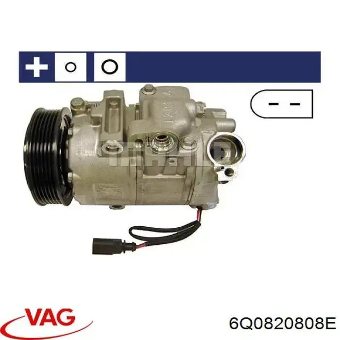 6Q0820808E VAG Компресор холодоагенту