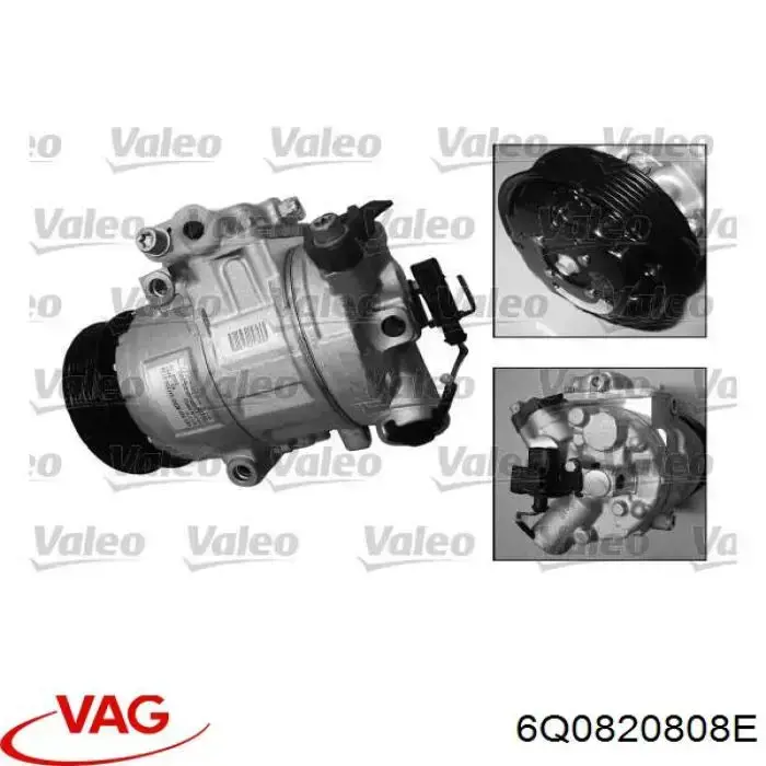 Купити 6Q0820808E VAG Компресор кліматичної установки