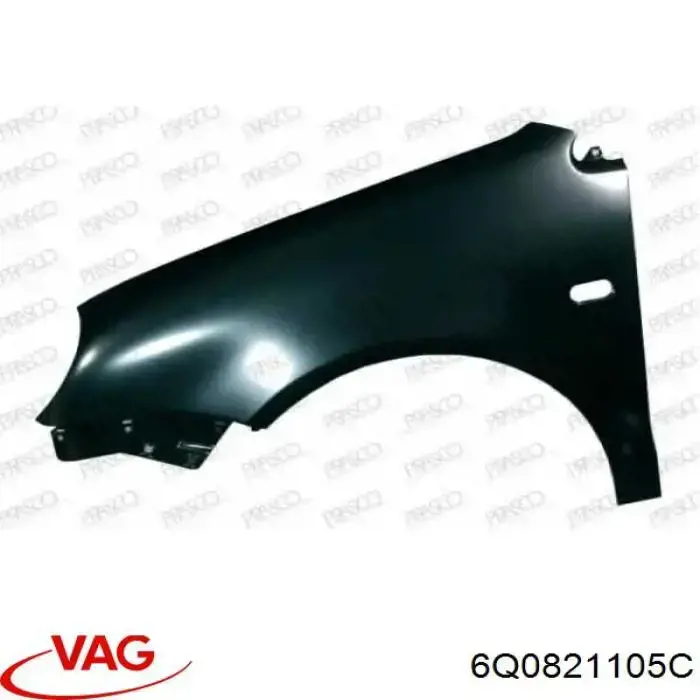 Ліве переднє крило VAG 6Q0821105C ціна, від 37.72 USD