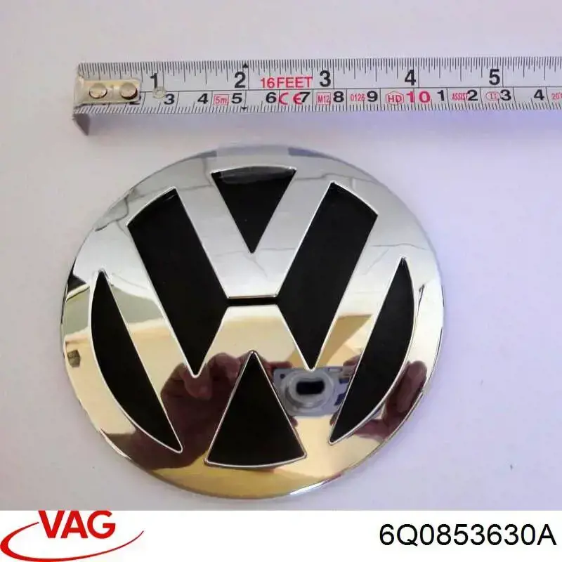 Емблема кришки багажника, фірмовий значок Volkswagen Polo 4 (9N) (Фольцваген Поло)