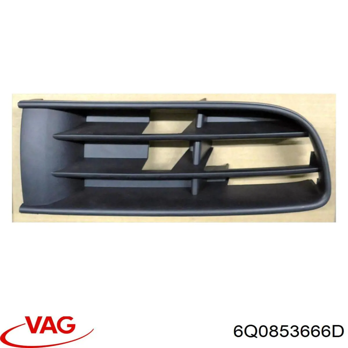 Решітка переднього бампера, права VAG 6Q0853666D ціна, від 4.60 USD