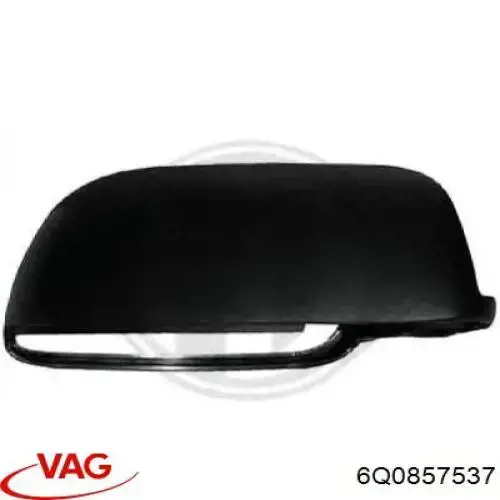 Купити 6Q0857537 VAG Накладка/кришка дзеркала заднього виду, ліва