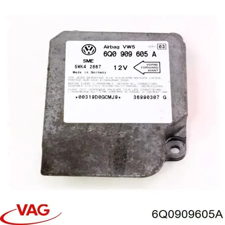 Купити 6Q0909605A VAG Модуль-процесор керування подушки безпеки