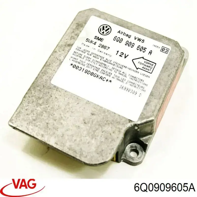 Модуль-процесор керування подушки безпеки VAG 6Q0909605A ціна, від 8.29 USD