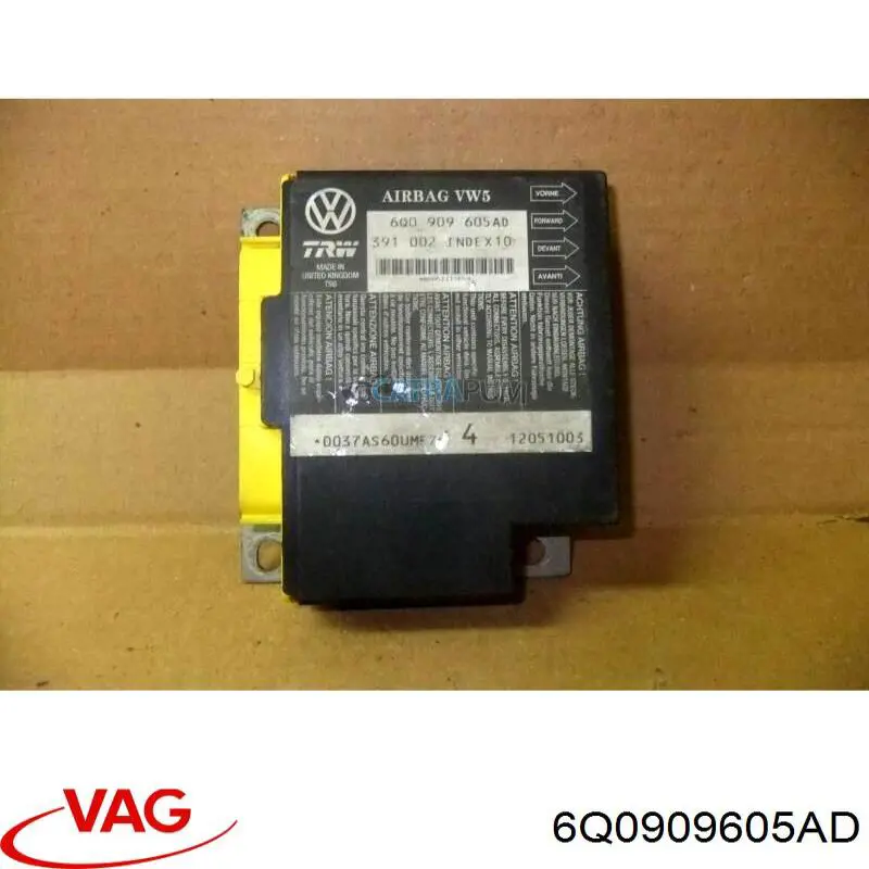 6Q0909605AD VAG модуль-процесор керування подушки безпеки