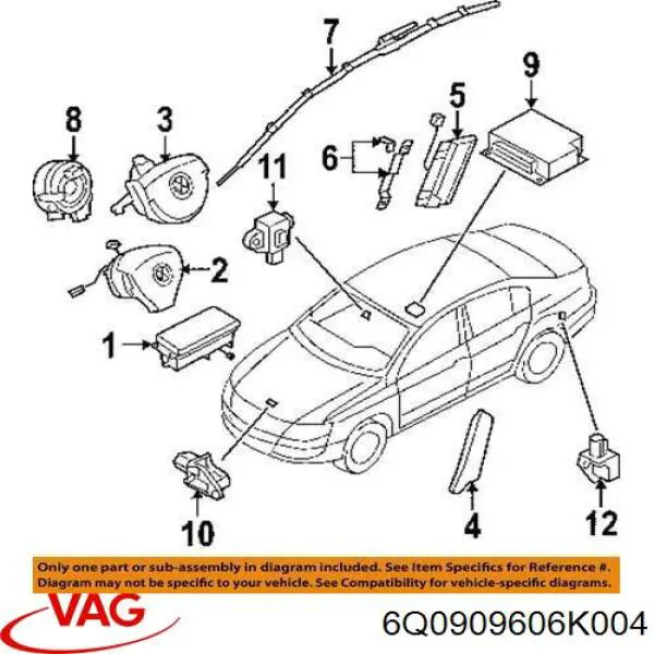 6Q0909606K004 VAG 