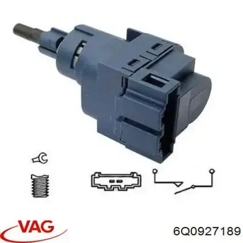 Датчик включення зчеплення 6Q0927189 VAG